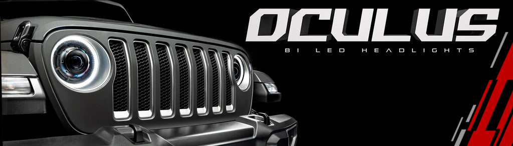 Oculus(tm) Bi-LED Projector Headlights - Satin Silver by Oracle Lighting