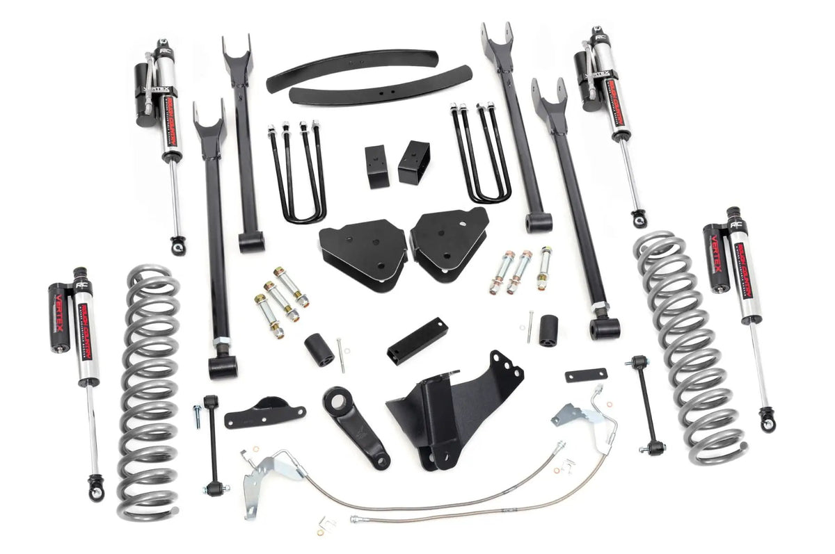 6 Inch Lift Kit | Gas | 4 Link | Vertex | Ford F-250/F-350 Super Duty (08-10) by Rough Country