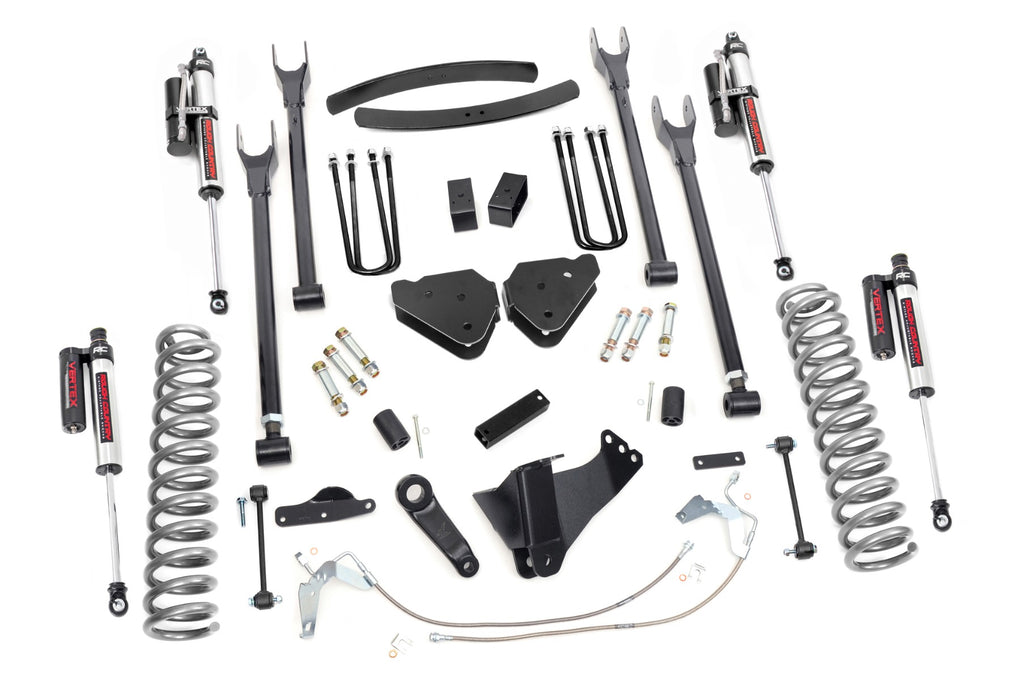 6 Inch Lift Kit | Gas | 4 Link | Vertex | Ford F-250/F-350 Super Duty (08-10) by Rough Country