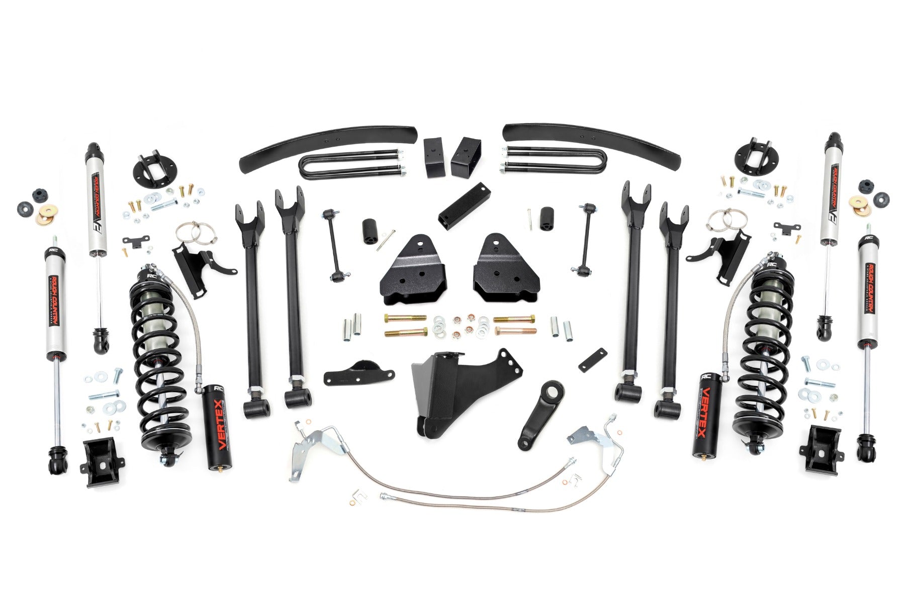 6 Inch Lift Kit | Gas | 4 Link | C/O V2 | Ford F-250/F-350 Super Duty (08-10) by Rough Country