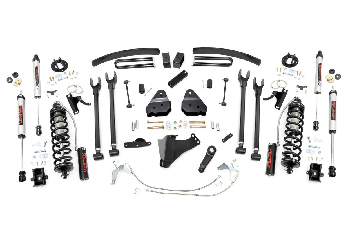 6 Inch Lift Kit | Gas | 4 Link | C/O V2 | Ford F-250/F-350 Super Duty (08-10) by Rough Country