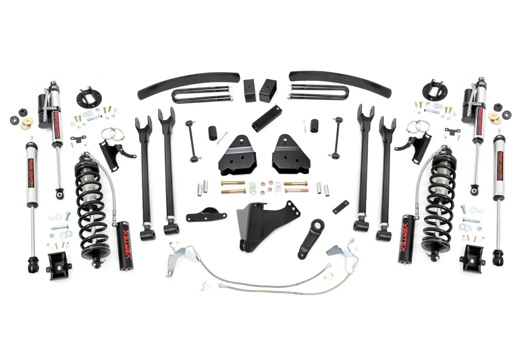 6 Inch Lift Kit | Gas | 4 Link | C/O Vertex | Ford F-250/F-350 Super Duty (08-10) by Rough Country