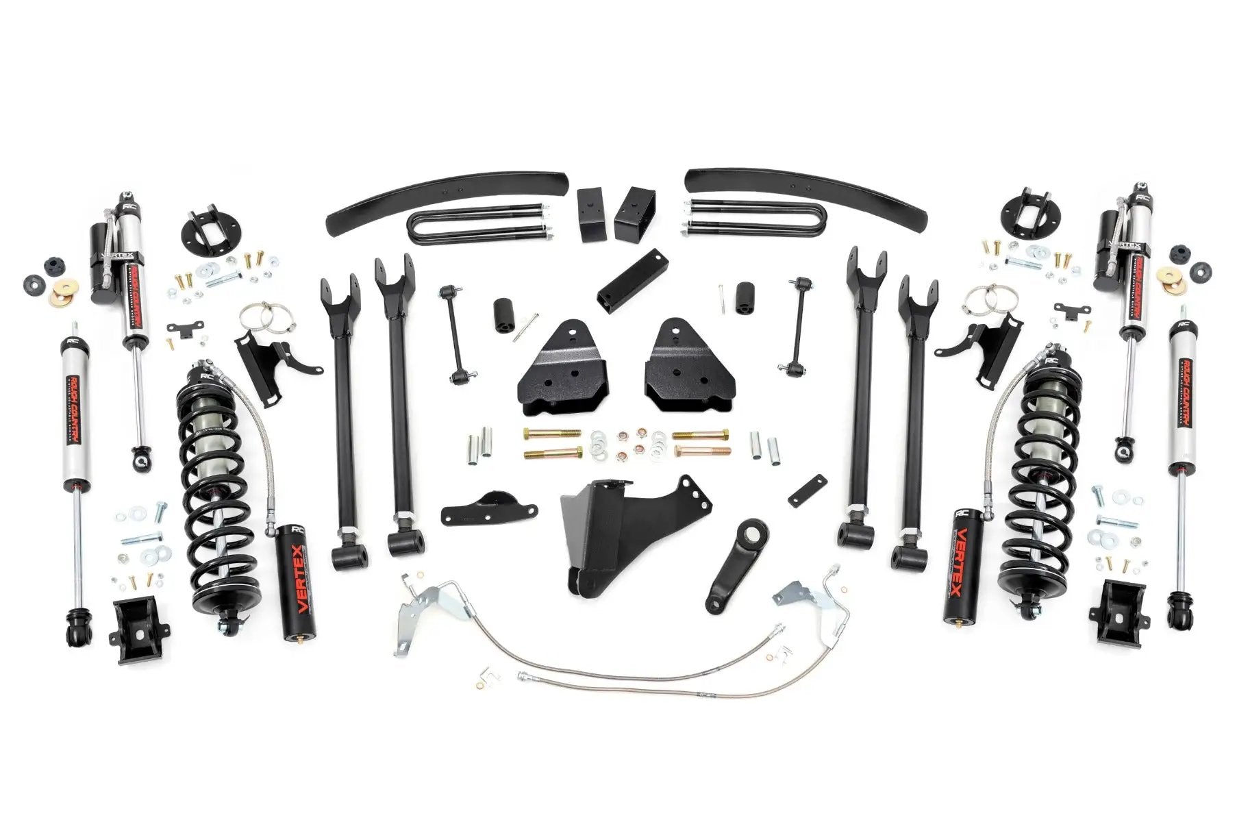 6 Inch Lift Kit | Gas | 4 Link | C/O Vertex | Ford F-250/F-350 Super Duty (08-10) by Rough Country