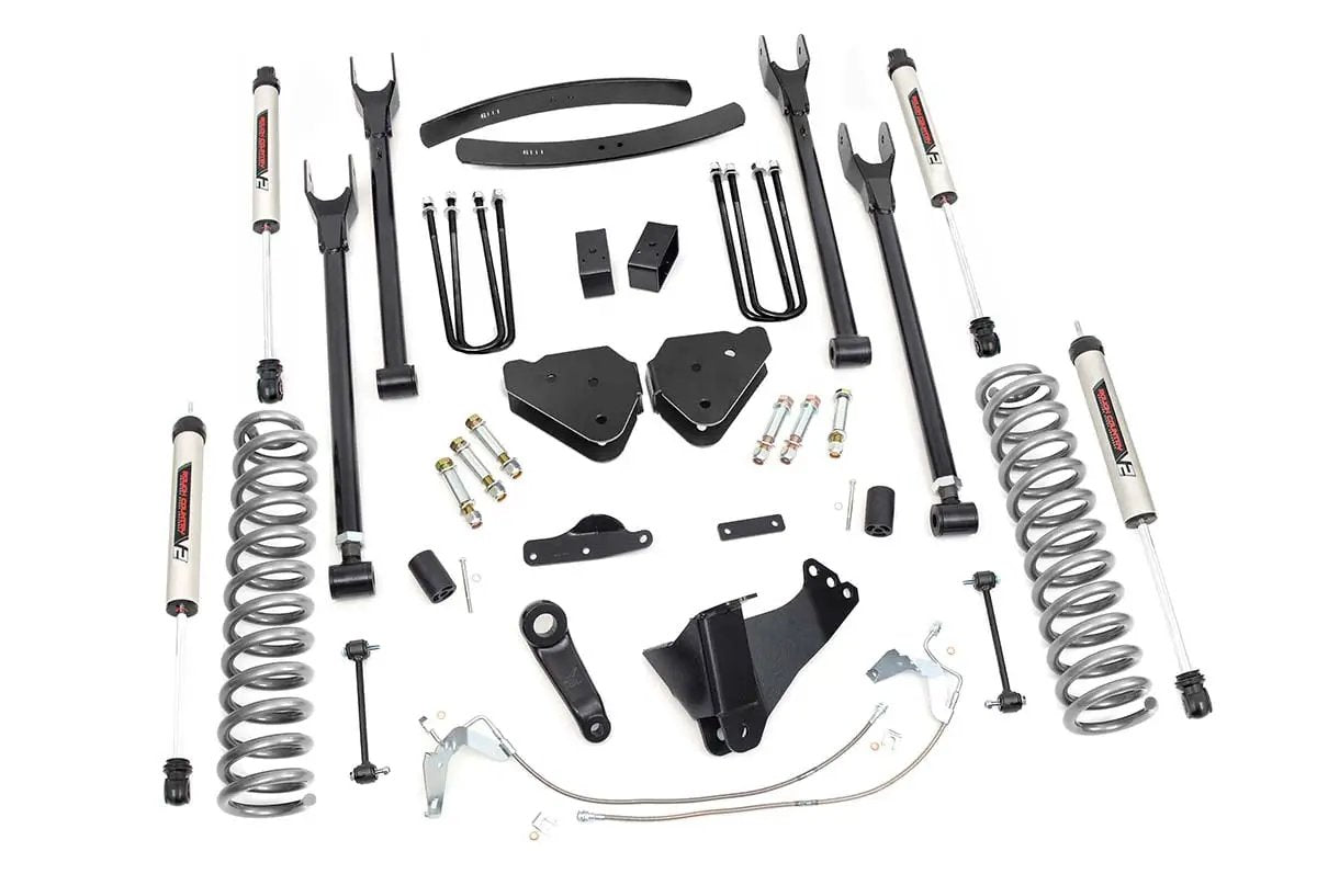 6 Inch Lift Kit | Gas | 4 Link | V2 | Ford F-250/F-350 Super Duty 4WD (08-10) by Rough Country