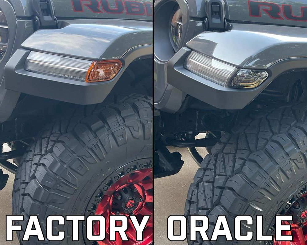 ORACLE Lighting Jeep Wrangler JL/Gladiator JT Smoked Lens LED Front Sidemarkers by Oracle Lighting