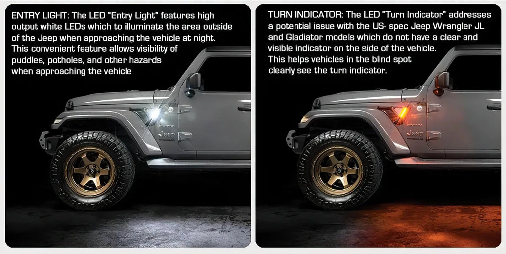 Sidetrack(tm) LED Lighting System For Jeep Wrangler JL / Gladiator JT by Oracle Lighting