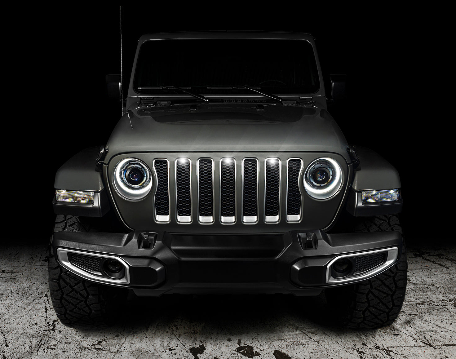 ORACLE Lighting Pre-Runner Style LED Grill Kit for Jeep Wrangler JL by Oracle Lighting