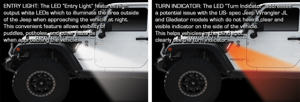 ORACLE Lighting Sidetrack(TM) LED Lighting System For Jeep Wrangler JK by Oracle Lighting