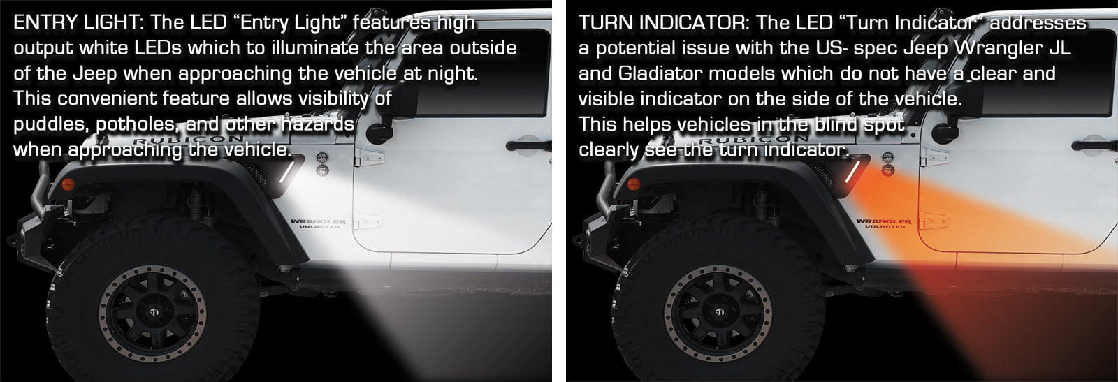 ORACLE Lighting Sidetrack(TM) LED Lighting System For Jeep Wrangler JK by Oracle Lighting