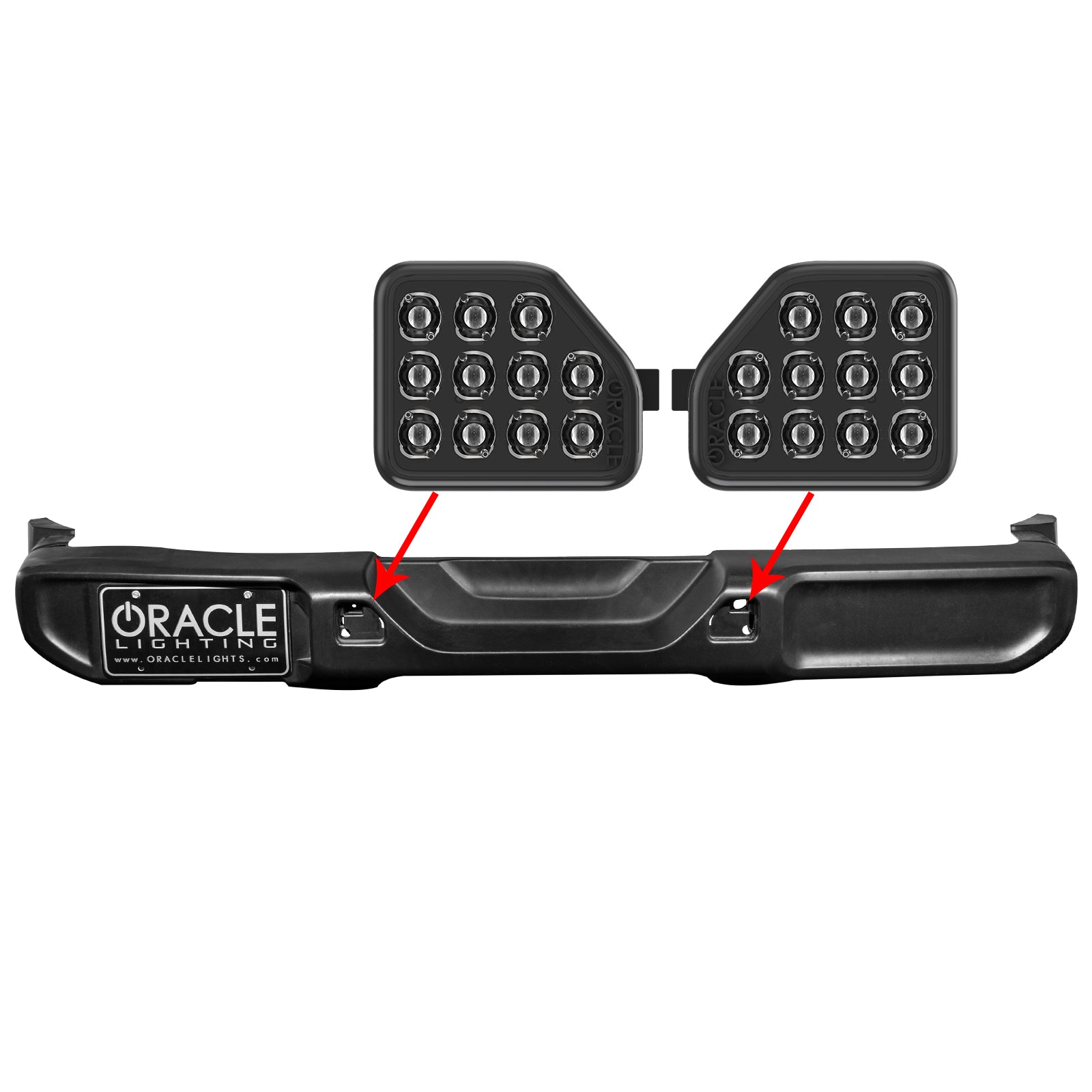 ORACLE Lighting Rear Bumper LED Reverse Lights for Jeep Wrangler JL by Oracle Lighting