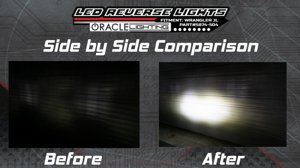 ORACLE Lighting Rear Bumper LED Reverse Lights for Jeep Wrangler JL by Oracle Lighting