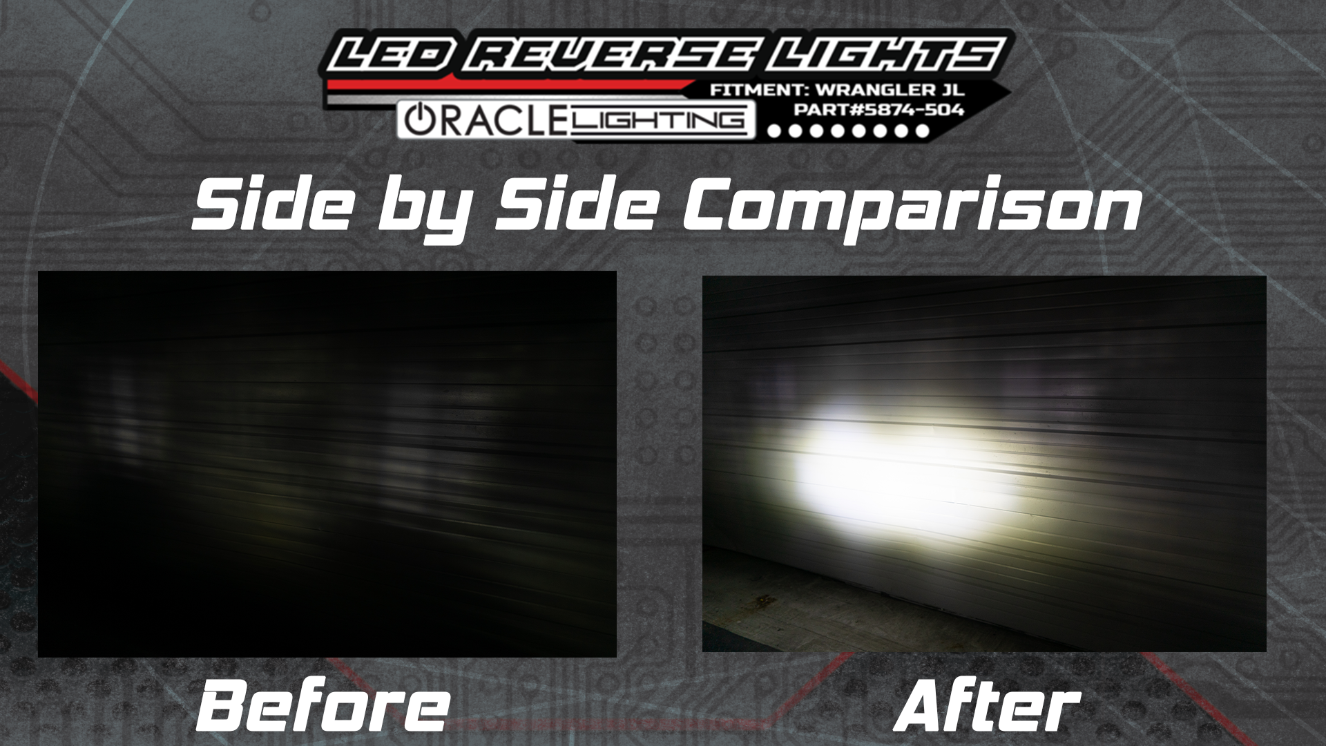 ORACLE Lighting Rear Bumper LED Reverse Lights for Jeep Wrangler JL by Oracle Lighting