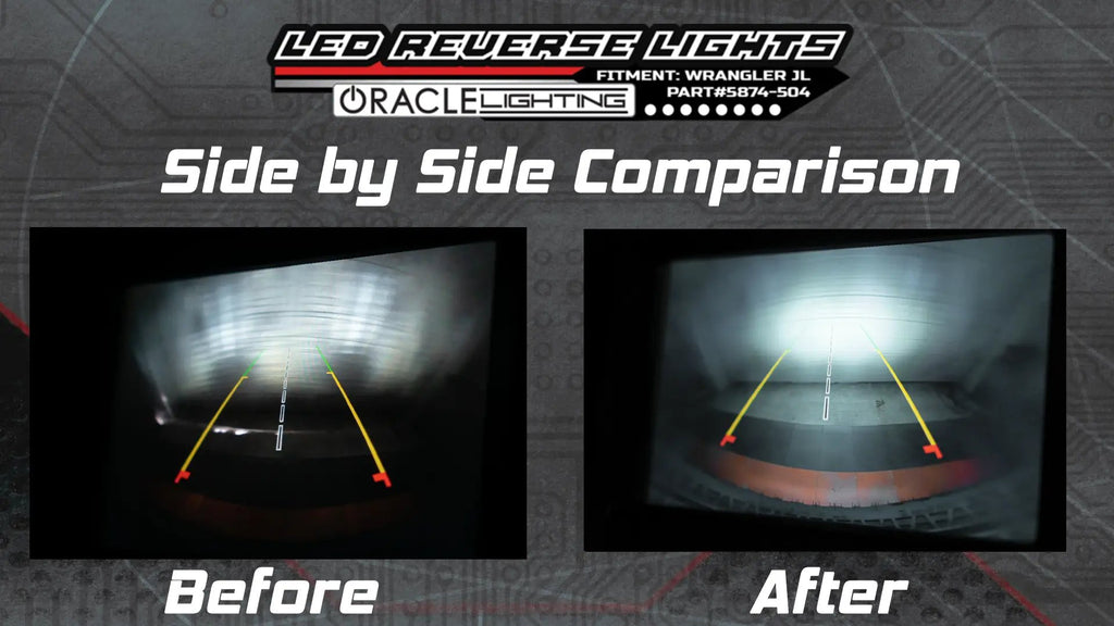 ORACLE Lighting Rear Bumper LED Reverse Lights for Jeep Wrangler JL by Oracle Lighting