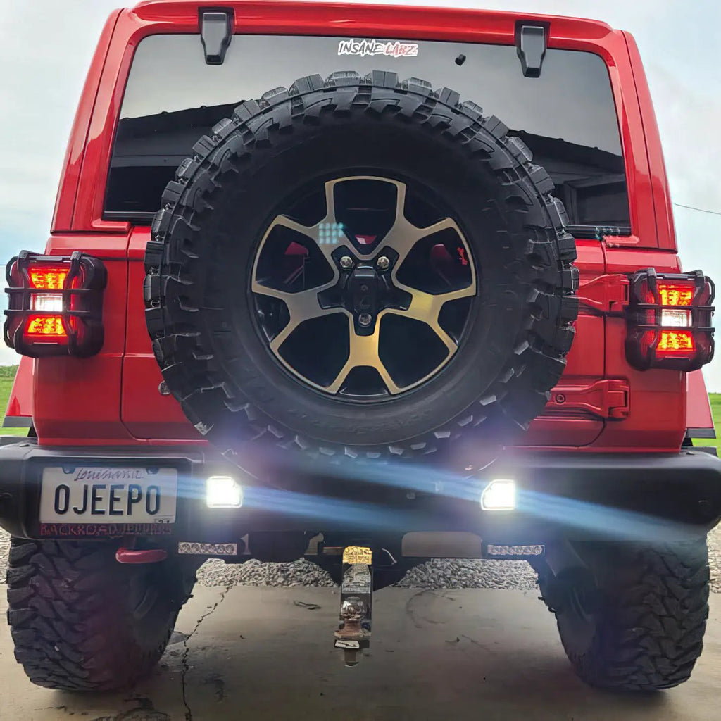 ORACLE Lighting Rear Bumper LED Reverse Lights for Jeep Wrangler JL by Oracle Lighting