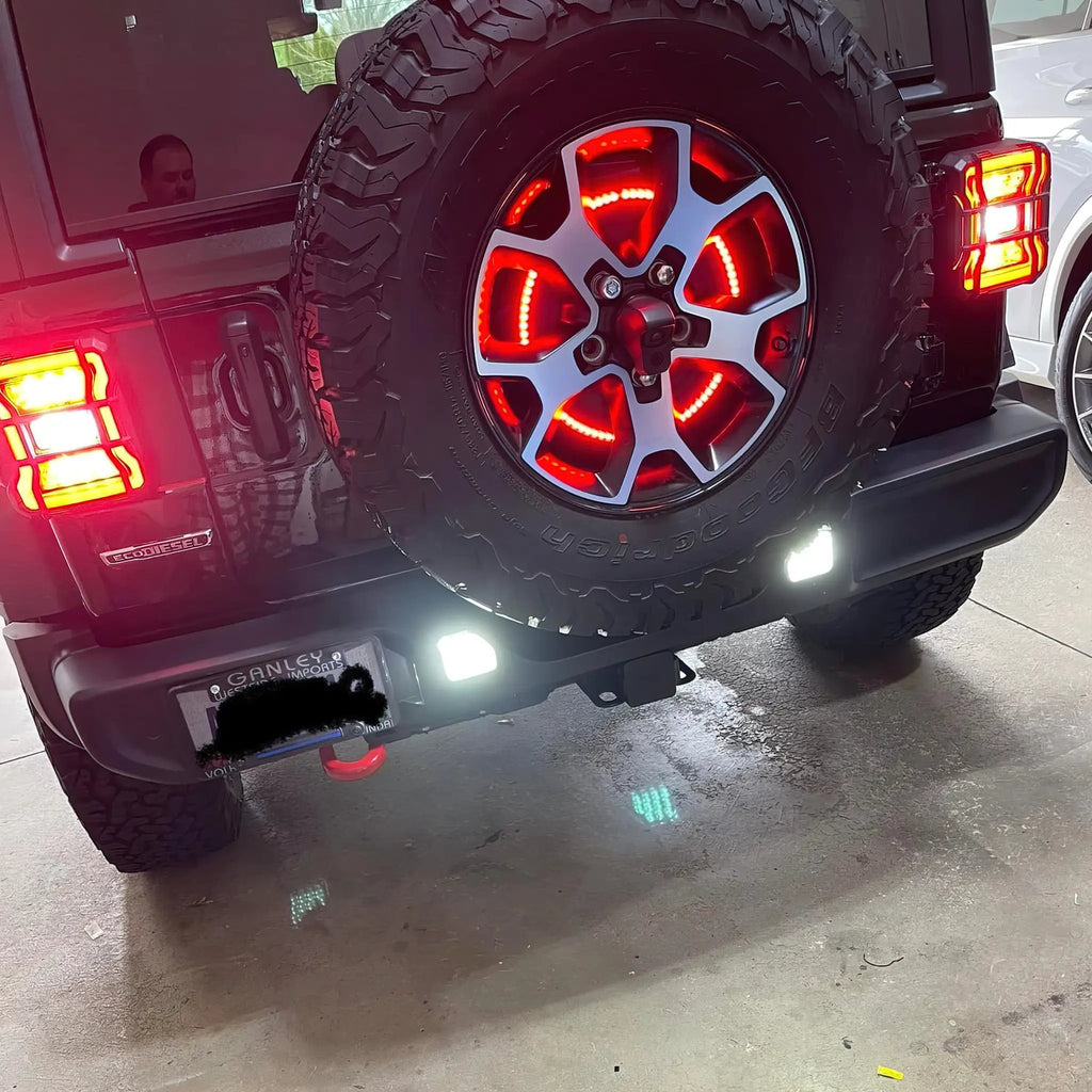ORACLE Lighting Rear Bumper LED Reverse Lights for Jeep Wrangler JL by Oracle Lighting