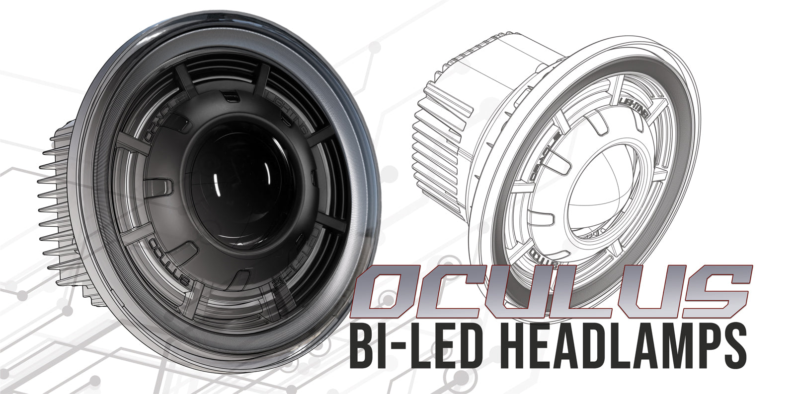 ORACLE Lighting Oculus(TM) 7" Bi-LED Projector Headlights for Jeep Wrangler JK by Oracle Lighting