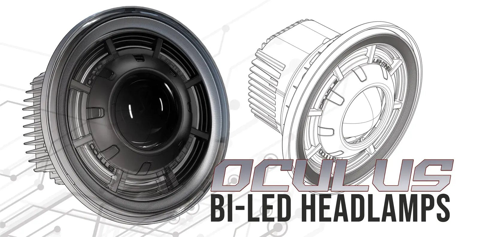 ORACLE Lighting Oculus(TM) 7" Bi-LED Projector Headlights for Jeep Wrangler JK by Oracle Lighting