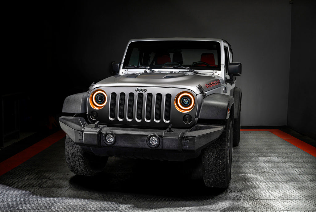 Oculus(tm) 7" Switchback Bi-LED Projector Headlights for Jeep Wrangler JK by Oracle Lighting
