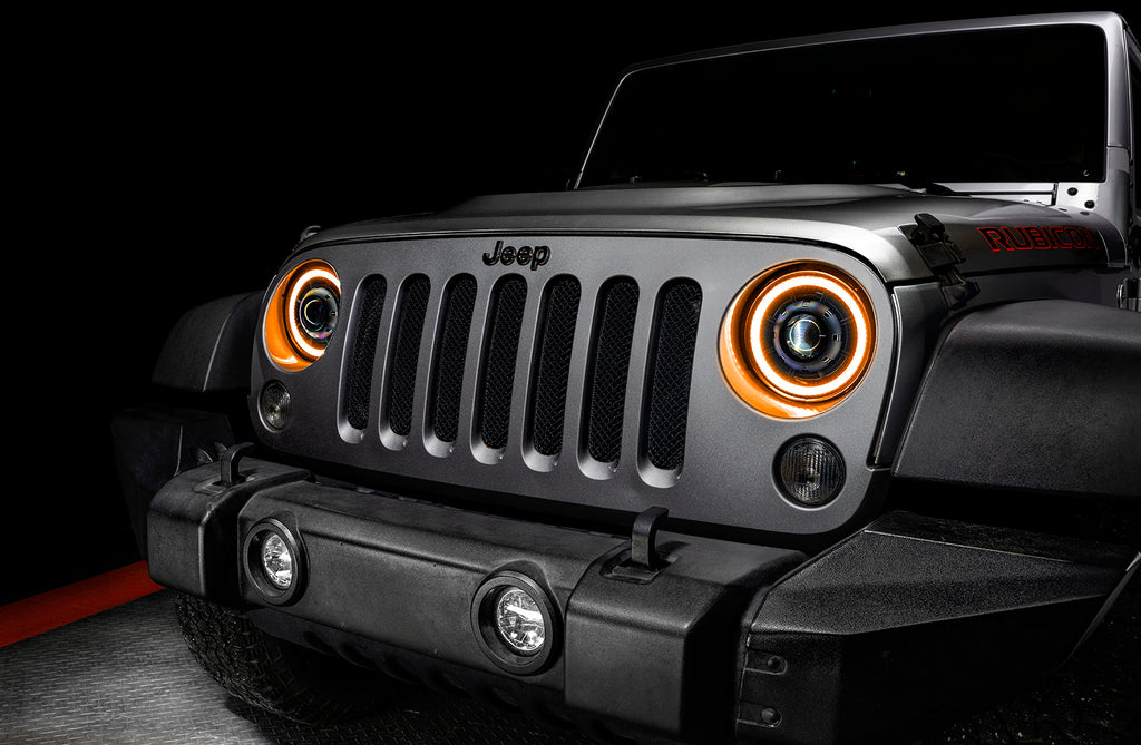 Oculus(tm) 7" Switchback Bi-LED Projector Headlights for Jeep Wrangler JK by Oracle Lighting