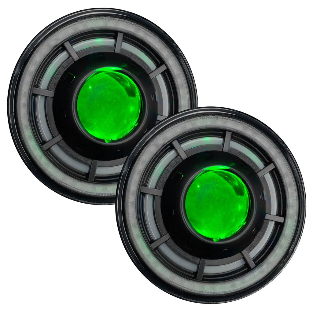Oculus(TM) 7" ColorSHIFT Bi-LED Projector Headlights for Jeep Wrangler JK by Oracle Lighting