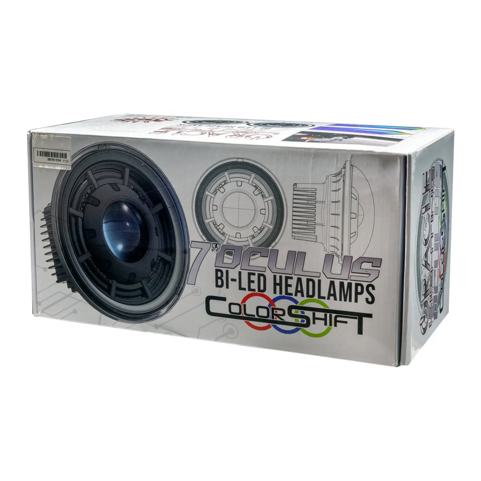 Oculus(TM) 7" ColorSHIFT Bi-LED Projector Headlights for Jeep Wrangler JK by Oracle Lighting