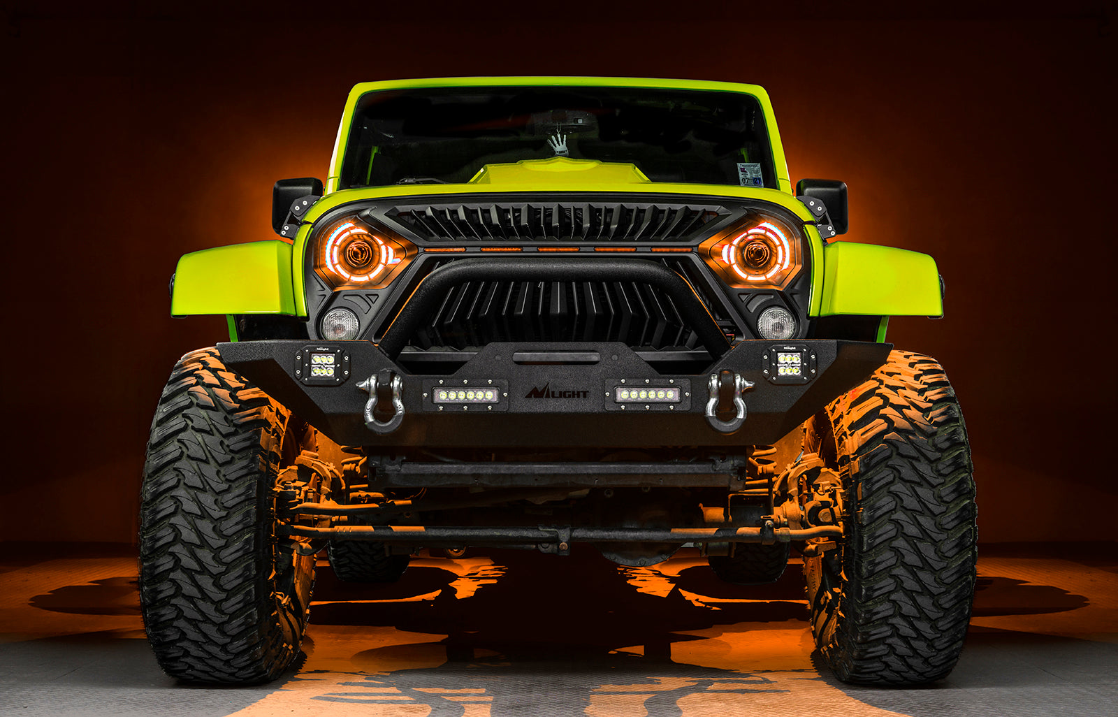 Oculus(TM) 7" ColorSHIFT Bi-LED Projector Headlights for Jeep Wrangler JK by Oracle Lighting
