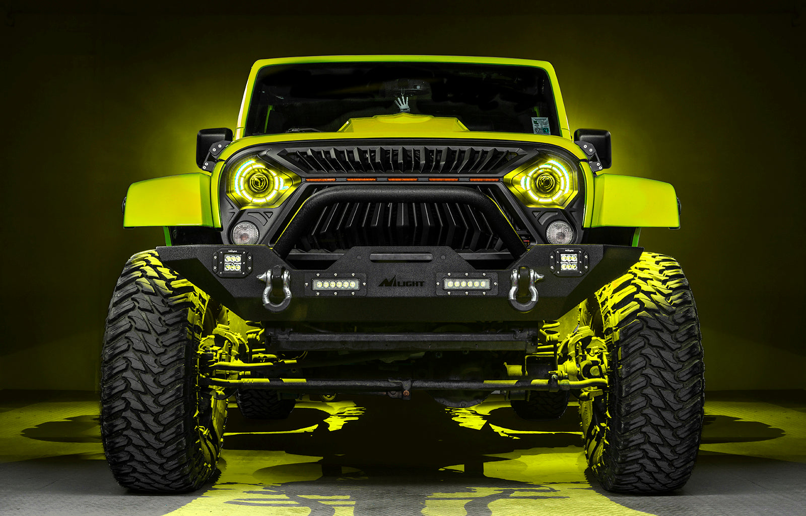 Oculus(TM) 7" ColorSHIFT Bi-LED Projector Headlights for Jeep Wrangler JK by Oracle Lighting