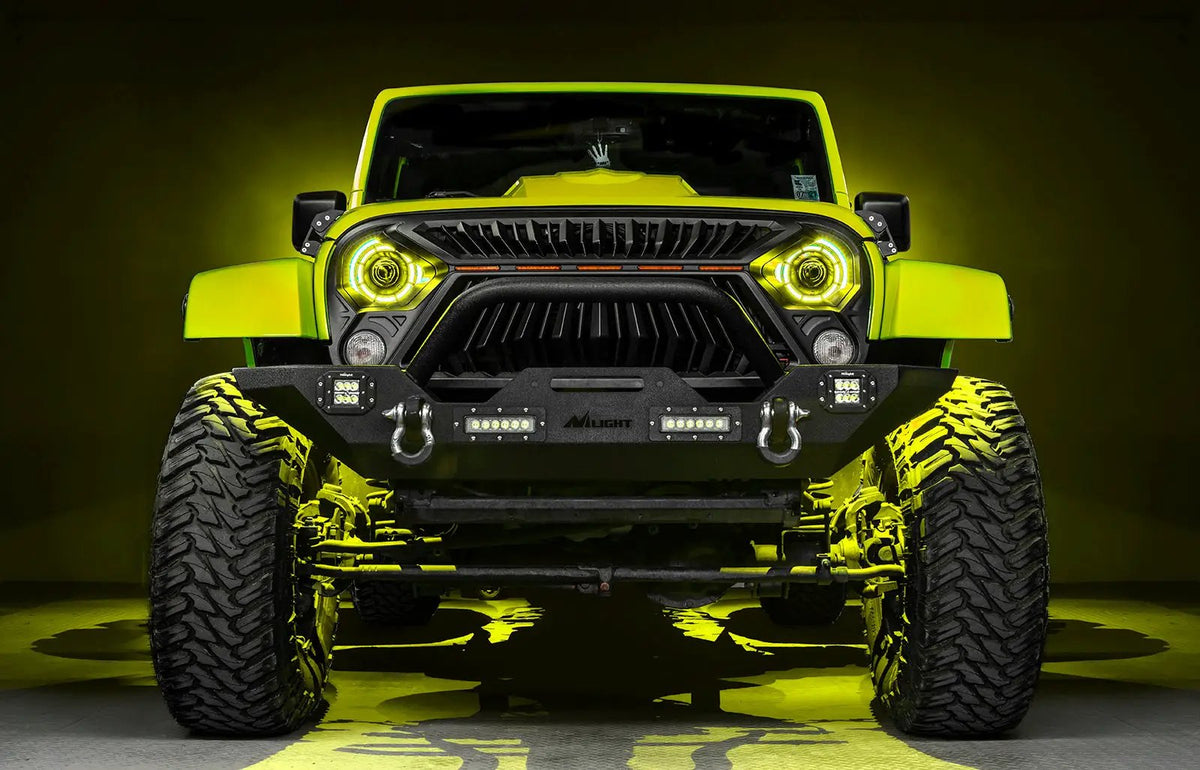 Oculus(TM) 7" ColorSHIFT Bi-LED Projector Headlights for Jeep Wrangler JK by Oracle Lighting