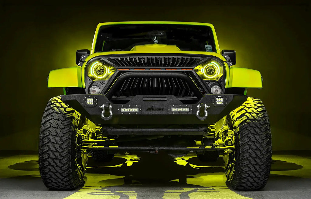 Oculus(TM) 7" ColorSHIFT Bi-LED Projector Headlights for Jeep Wrangler JK by Oracle Lighting