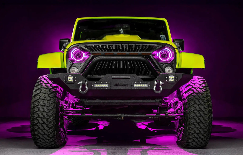 Oculus(TM) 7" ColorSHIFT Bi-LED Projector Headlights for Jeep Wrangler JK by Oracle Lighting