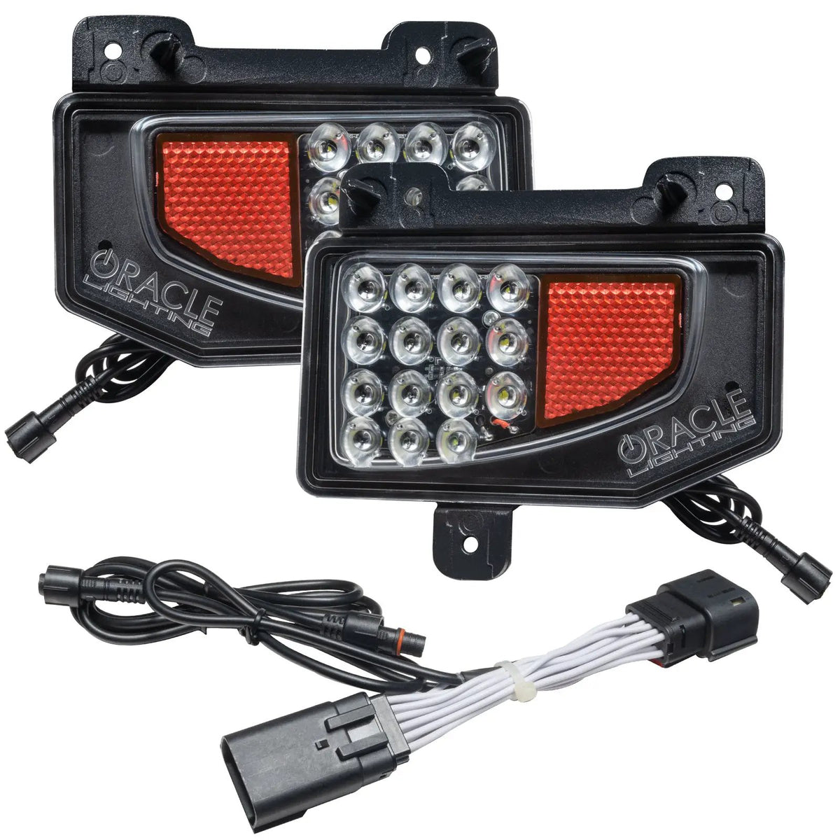 Rear Bumper LED Reverse Lights for Jeep Gladiator JT w/Plug & Play Harness by Oracle Lighting