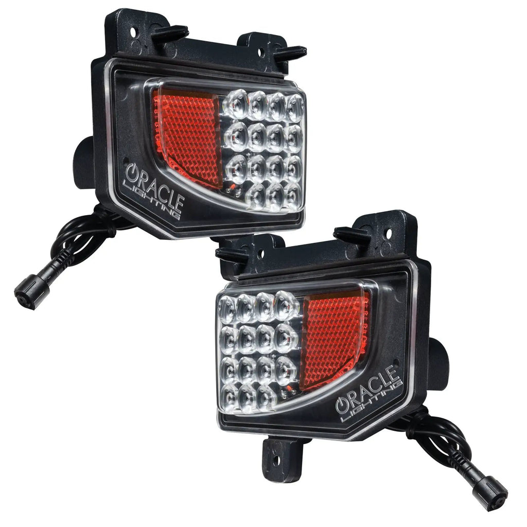 Rear Bumper LED Reverse Lights for Jeep Gladiator JT w/Plug & Play Harness by Oracle Lighting