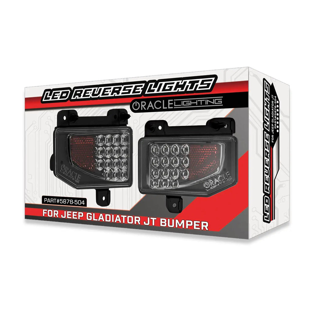 Rear Bumper LED Reverse Lights for Jeep Gladiator JT w/Plug & Play Harness by Oracle Lighting