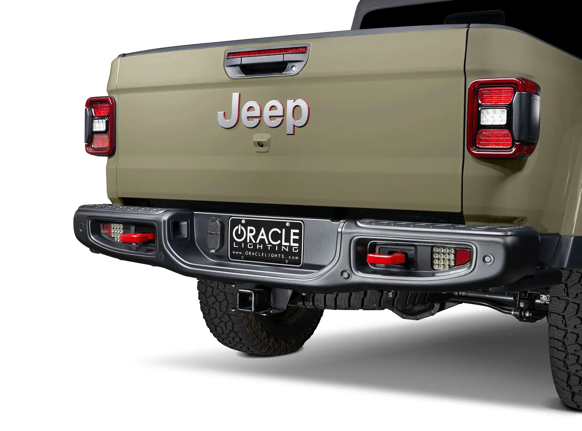 Rear Bumper LED Reverse Lights for Jeep Gladiator JT w/Plug & Play Harness by Oracle Lighting