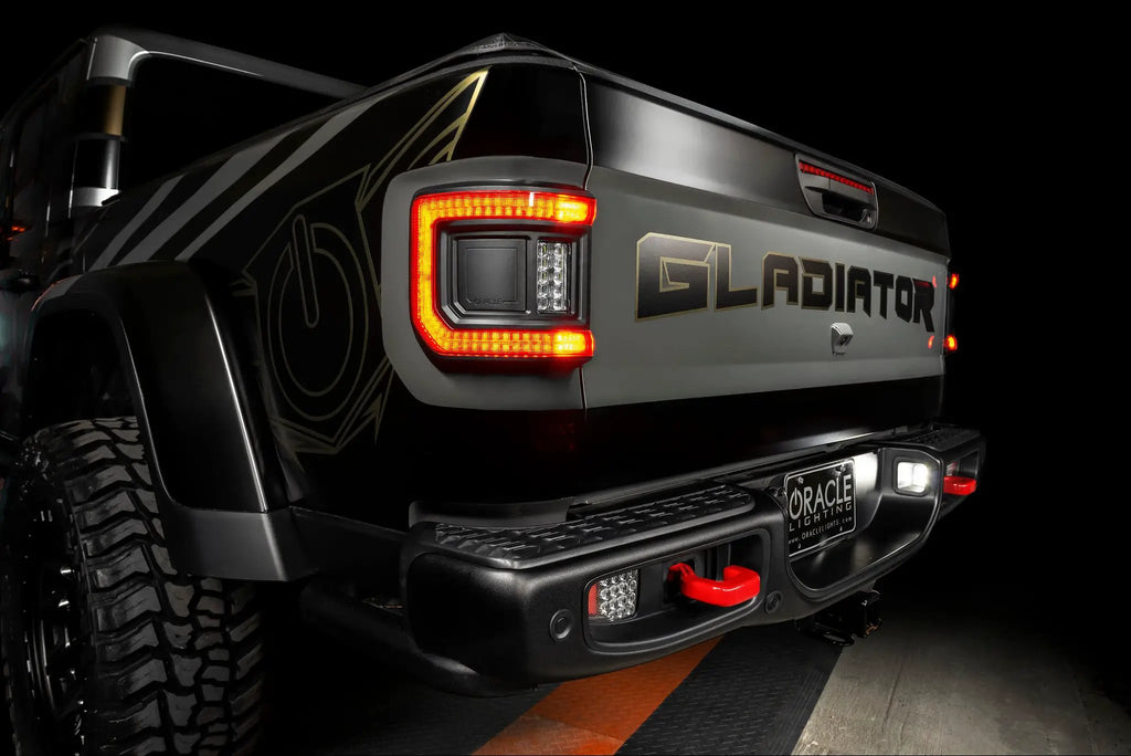 ORACLE Lighting Flush Mount LED Tail Lights for Jeep Gladiator JT by Oracle Lighting