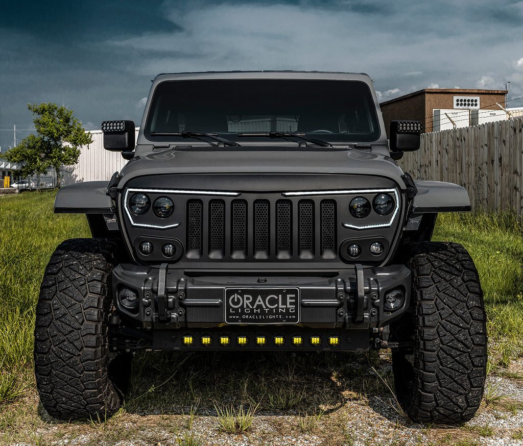 Skid Plate w/ Integrated LED Emitters -Jeep Wrangler JL/Gladiator JT-Clear Lens by Oracle Lighting