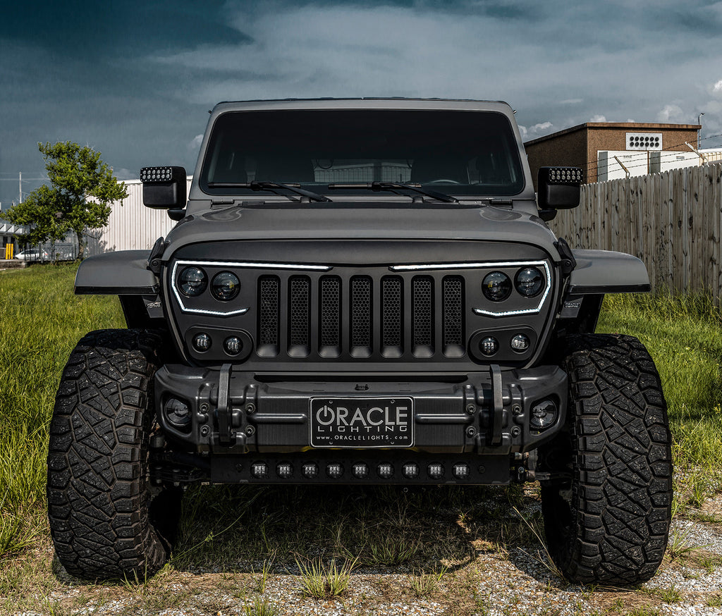 Skid Plate w/ Integrated LED Emitters -Jeep Wrangler JL/Gladiator JT-Clear Lens by Oracle Lighting
