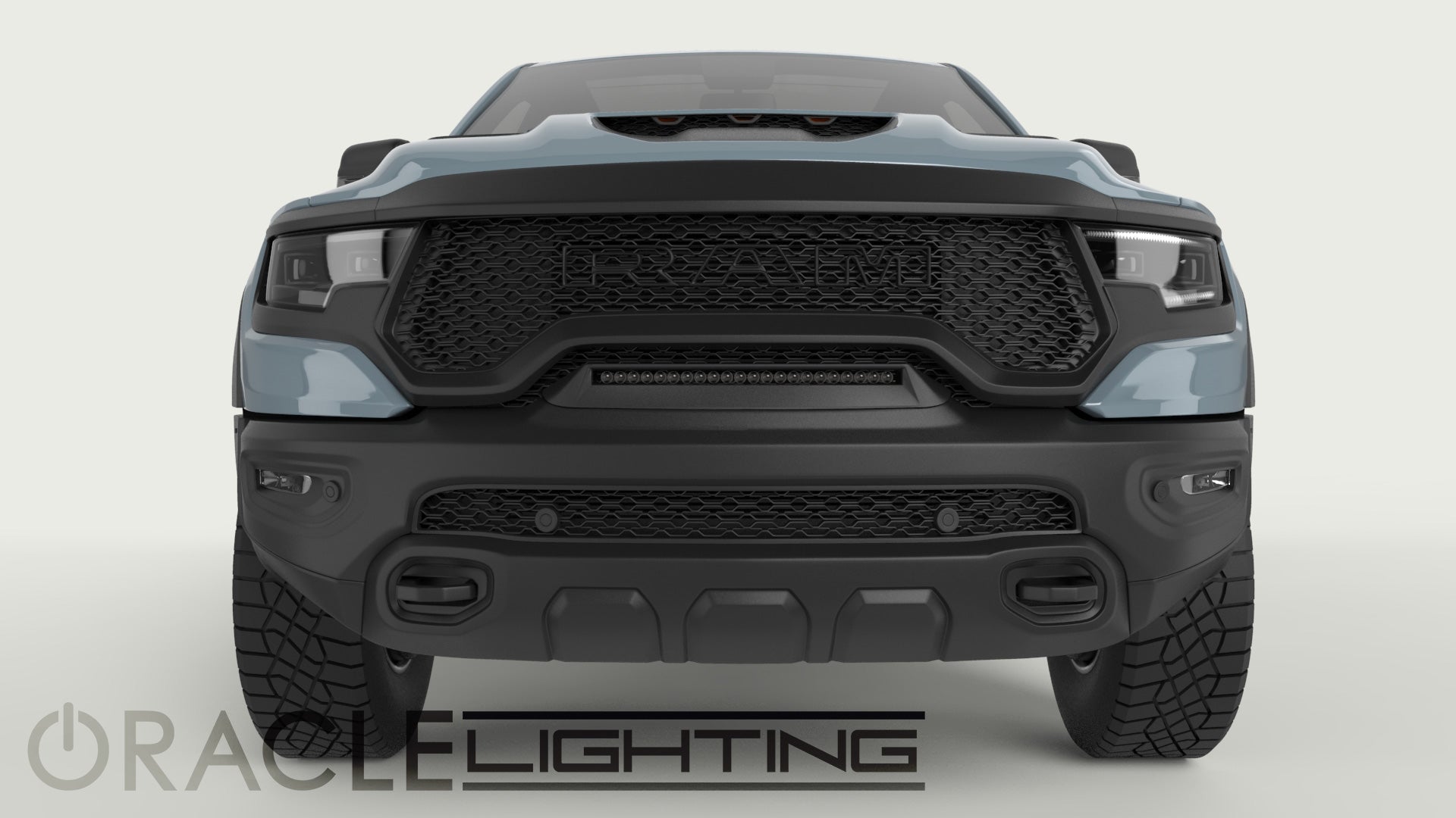 ORACLE Lighting 2019-2024 RAM Rebel/TRX Front Bumper Flush LED Light Bar System by Oracle Lighting