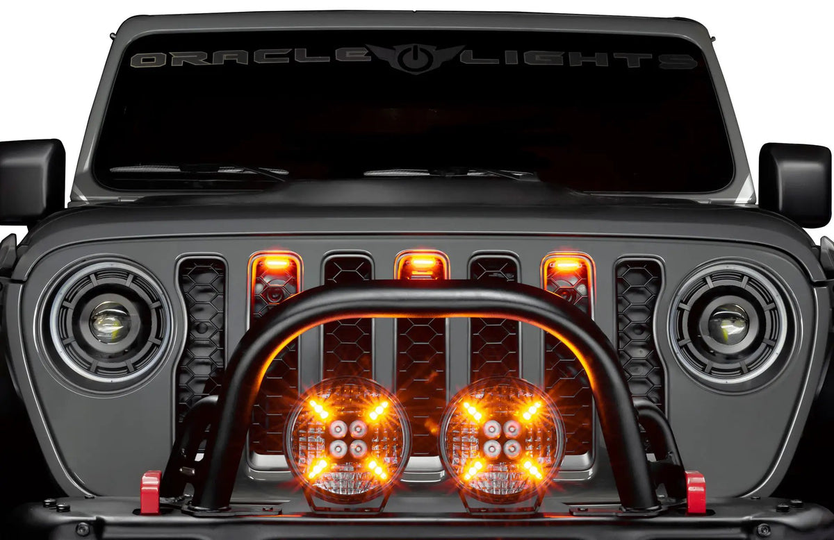 Universal Pre-Runner Style LED Grill Light Kit (New Style) - Tinted Lens by Oracle Lighting