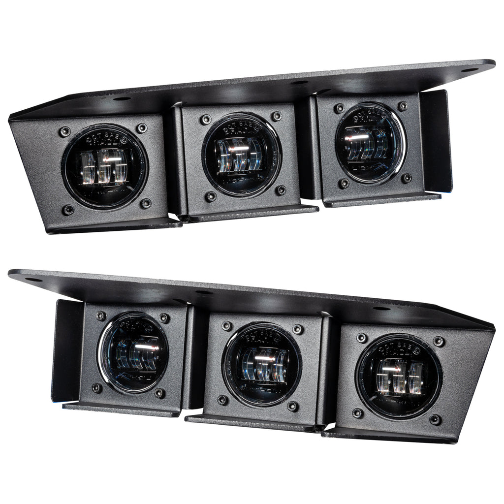 ORACLE Lighting 2021-2024 Ford Bronco Triple LED Fog Light Kit for Steel Bumper by Oracle Lighting