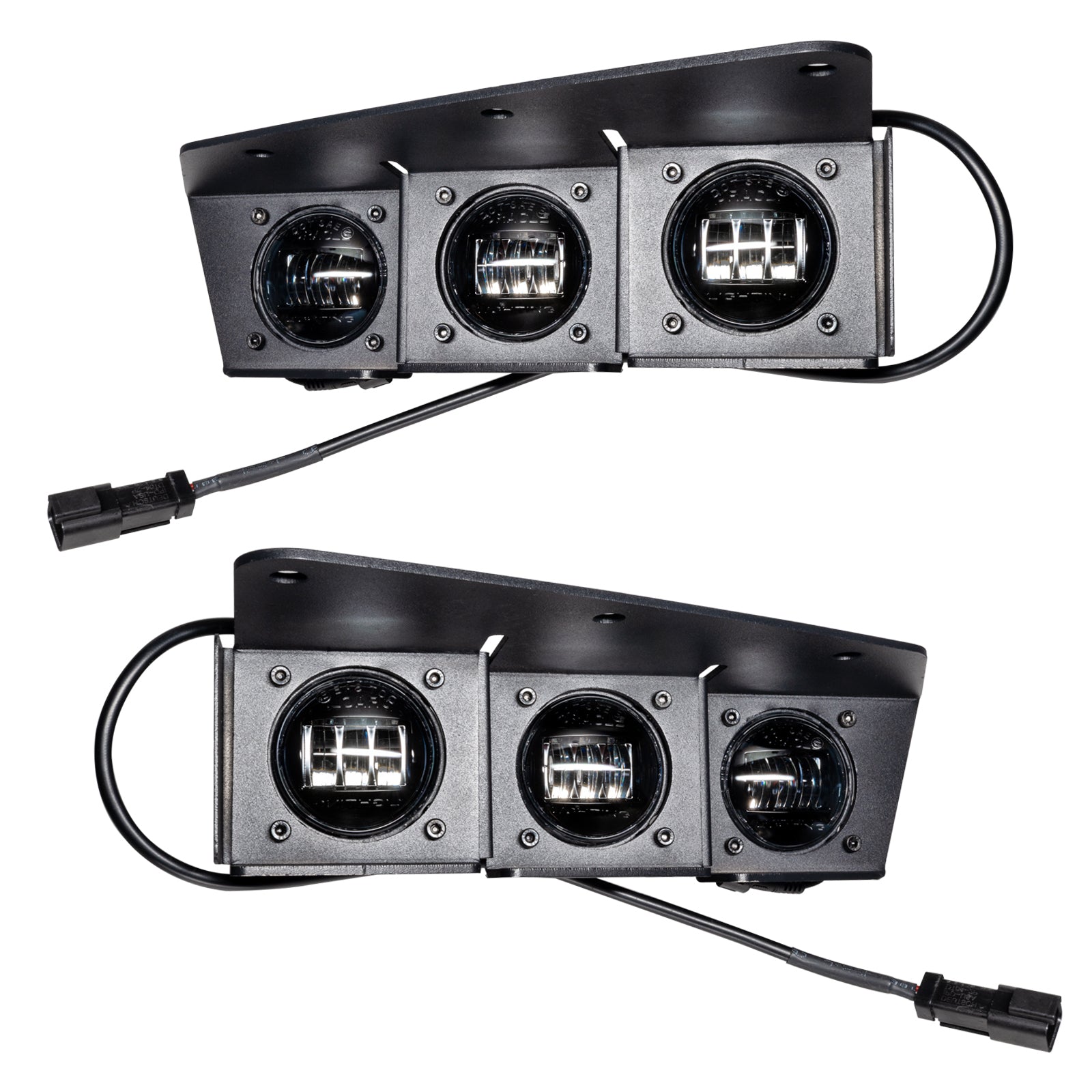 ORACLE Lighting 2021-2024 Ford Bronco Triple LED Fog Light Kit for Steel Bumper by Oracle Lighting