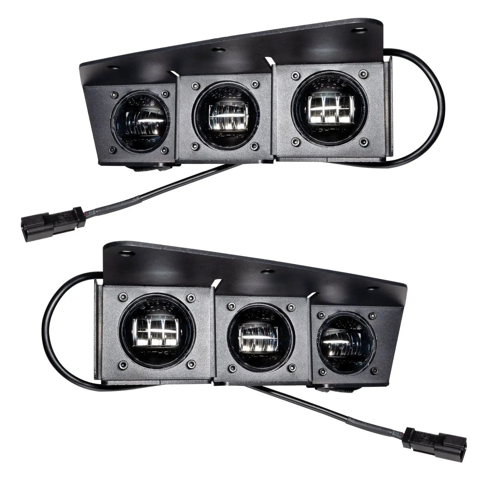 ORACLE Lighting 2021-2024 Ford Bronco Triple LED Fog Light Kit for Steel Bumper by Oracle Lighting