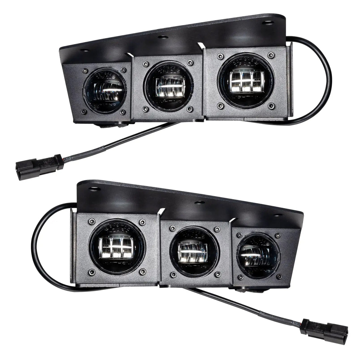 ORACLE Lighting 2021-2024 Ford Bronco Triple LED Fog Light Kit for Steel Bumper by Oracle Lighting