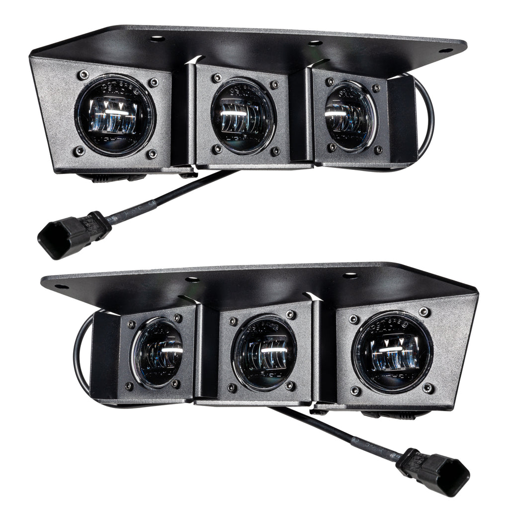 ORACLE Lighting 2021-2024 Ford Bronco Triple LED Fog Light Kit for Steel Bumper by Oracle Lighting