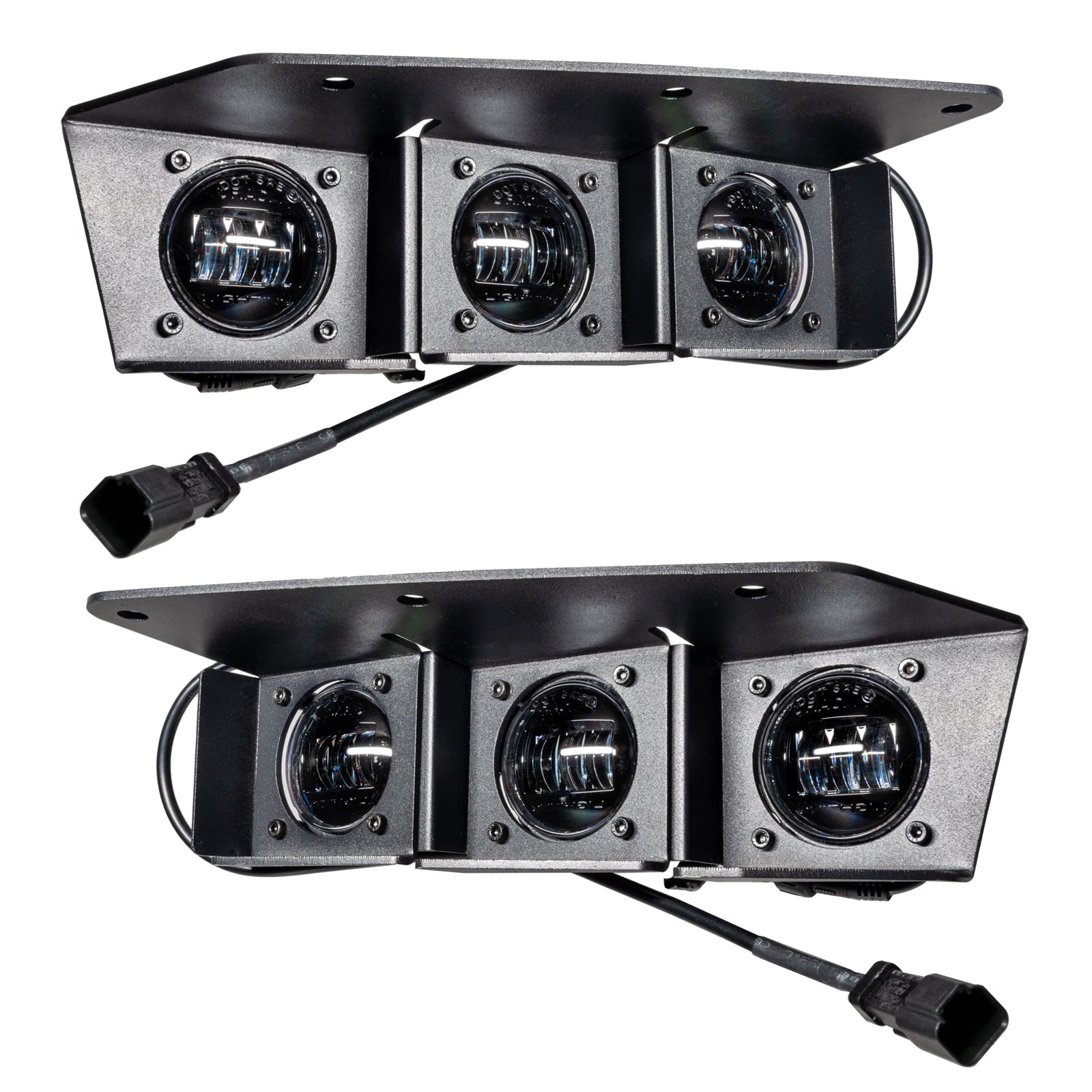 ORACLE Lighting 2021-2024 Ford Bronco Triple LED Fog Light Kit for Steel Bumper by Oracle Lighting