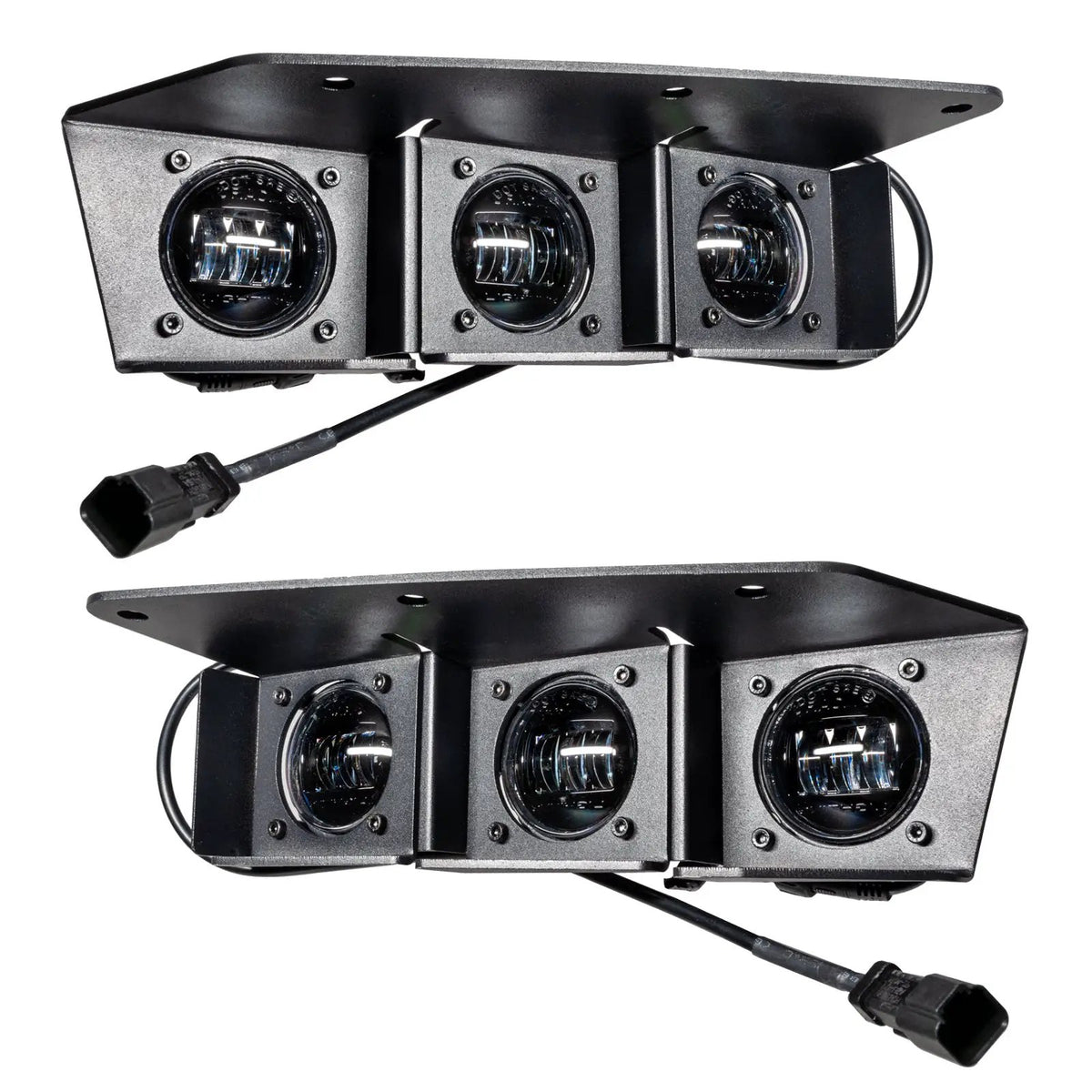ORACLE Lighting 2021-2024 Ford Bronco Triple LED Fog Light Kit for Steel Bumper by Oracle Lighting