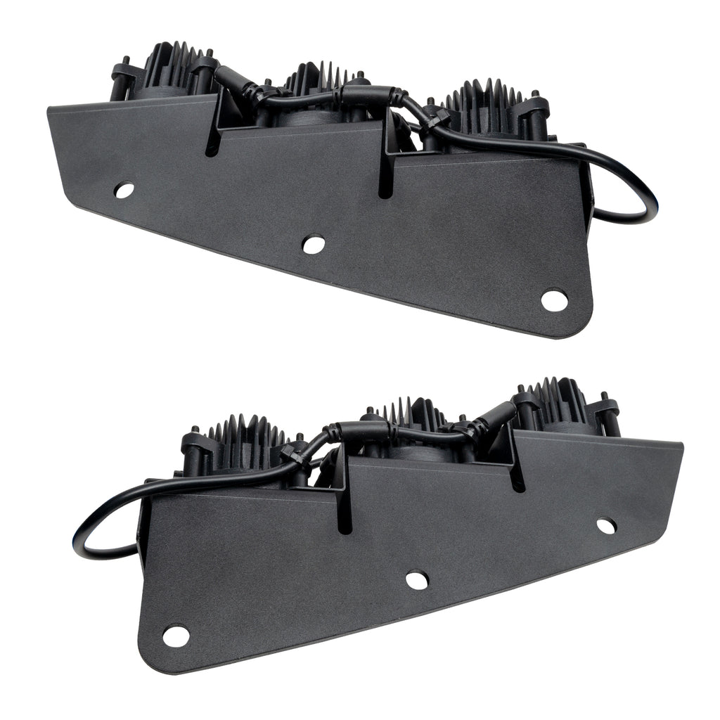 ORACLE Lighting 2021-2024 Ford Bronco Triple LED Fog Light Kit for Steel Bumper by Oracle Lighting