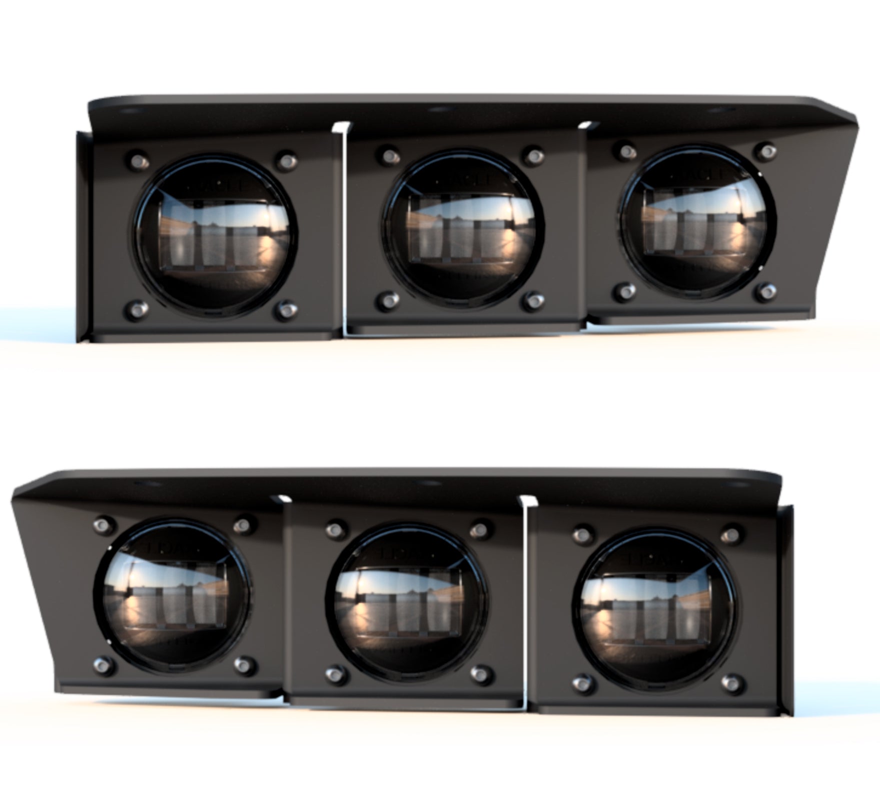 ORACLE Lighting 2021-2024 Ford Bronco Triple LED Fog Light Kit for Steel Bumper by Oracle Lighting