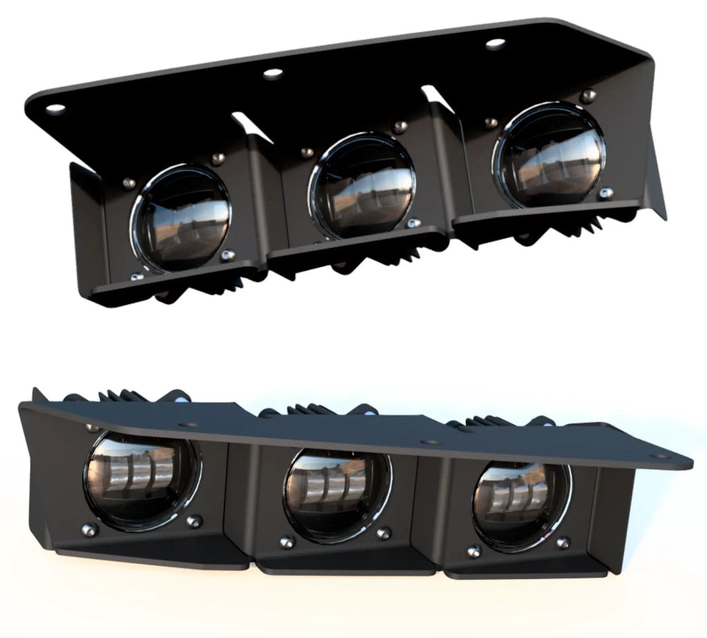 ORACLE Lighting 2021-2024 Ford Bronco Triple LED Fog Light Kit for Steel Bumper by Oracle Lighting