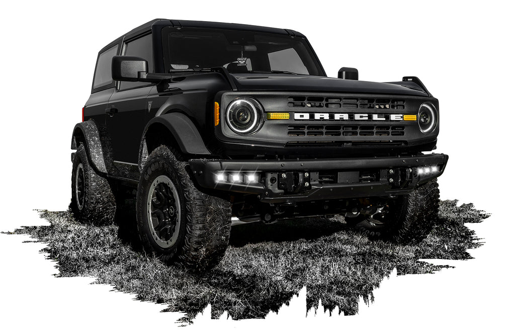 ORACLE Lighting 2021-2024 Ford Bronco Triple LED Fog Light Kit for Steel Bumper by Oracle Lighting